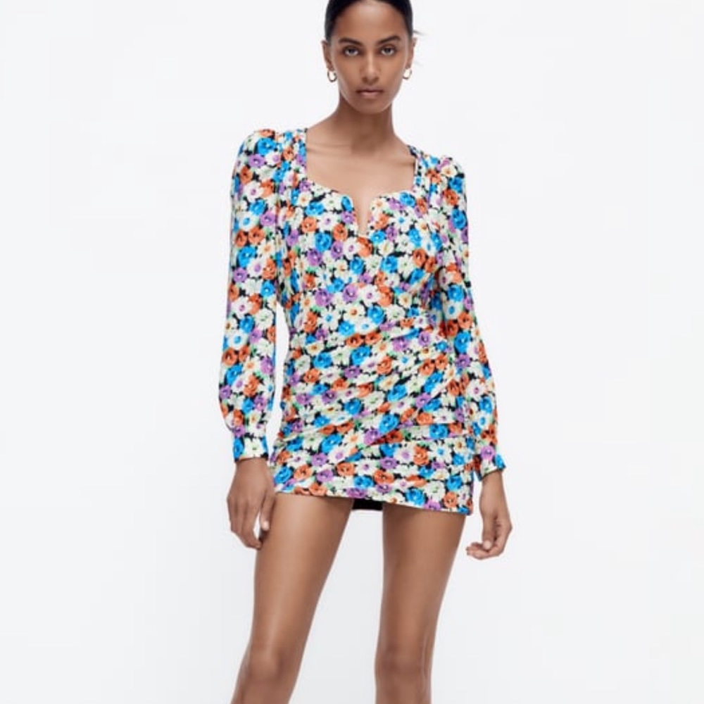 Zara floral dress